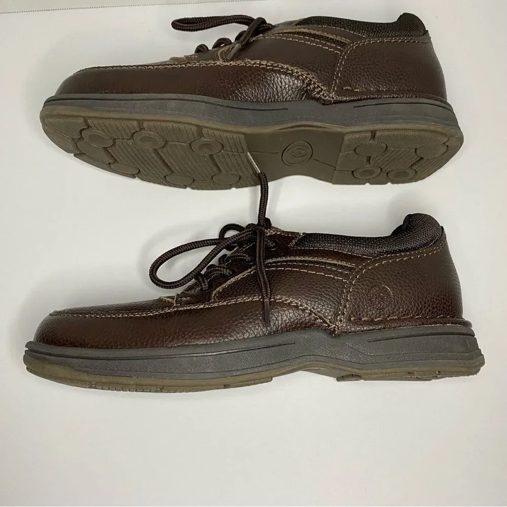 Earth Spirit Brown Leather Dennis Lace Up Oxford Slip On Arch Support 9 Wide